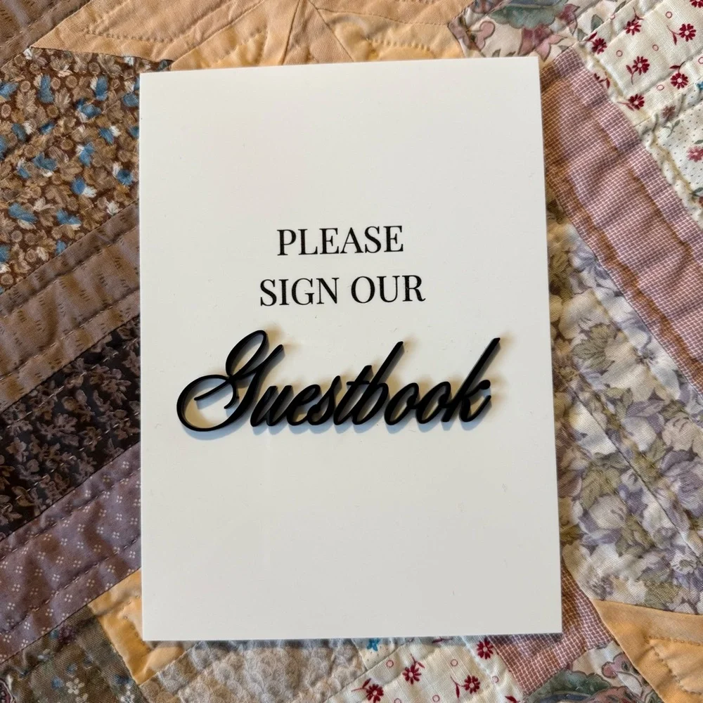 GUESTBOOK SIGN - Picture 3 of 5